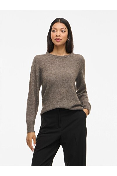 VILA Strickpullover VILORY Rundhals