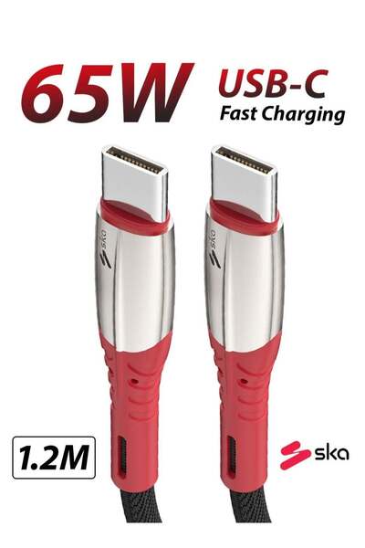 Ska Swift USB-C Fast Charging Cable CC3100 1.2M | 100W Power Delivery, Denim Braided | Durable & High-Sp