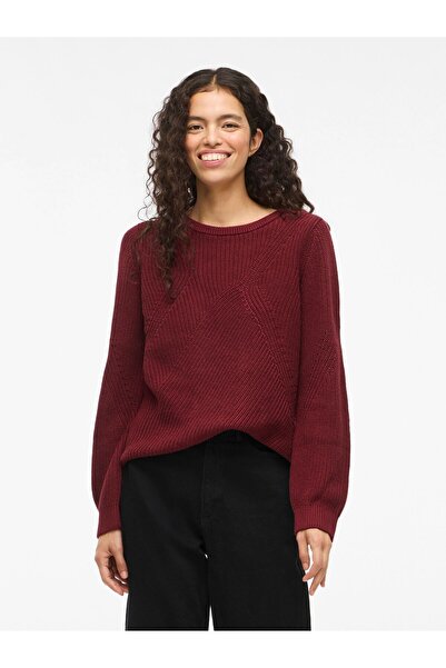 VILA Strickpullover VICHING Baumwoll