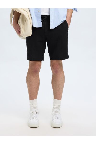 Selected Homme Shorts aus Leinengemisch Regular Fit