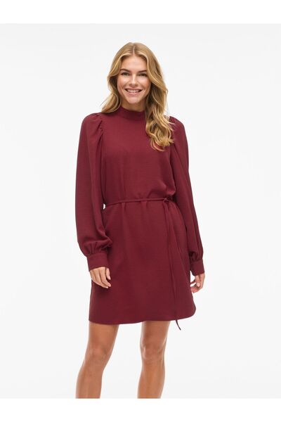 VILA Minikleid VIPALLAS Stehkragen