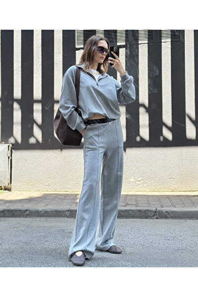 İpekyol Triko mix colorblock pantolon