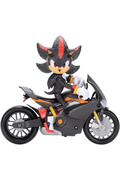 Jakks Pacific Set Figurina Shadow cu vehicul (motocicleta), Jakks Pacific, Sonic the Hedgehog 3 12 cm