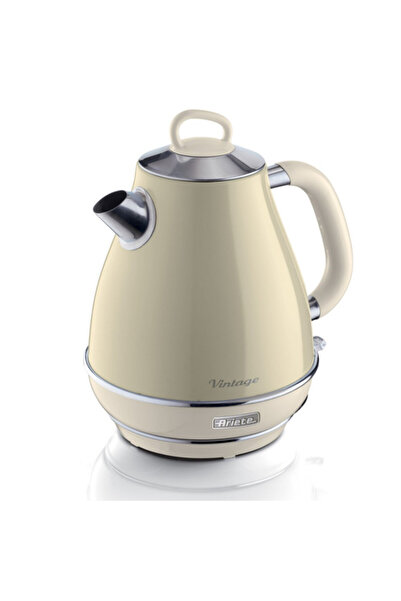 ARIETE Fierbător electric VINTAGE 2869/03, 2000W, 1,7 l, filtru detașabil, fereastră, bază rotativă fără fir, bej