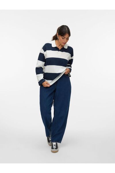 Veromoda Curve Mom Jeans VMCESTELLE Hohe Taille Barrel Fit Jeans