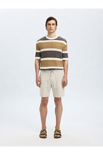 Selected Homme Shorts aus Leinengemisch Regular Fit