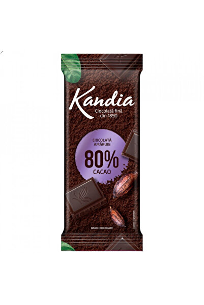 Kandia Ciocolata amaruie 80% cacao 80g