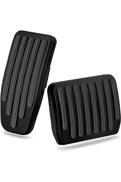 BRAGUS 2 ornamente aluminiu pentru pedale, compatibil cu Tesla Model 3/Y, 2021-2023, anti-alunecare, negru