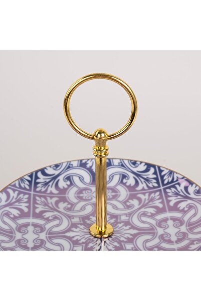 erorex Blue Porcelain 3 Tiered Cake Stand