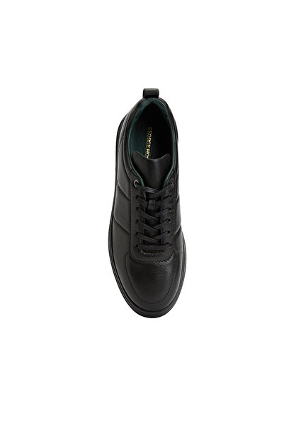 George Hogg Siyah Erkek Deri Sneaker