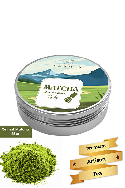 FARMİO Saf Matcha - 25gr - Orjinal Matcha Tozu - Glutensiz Pure Matcha