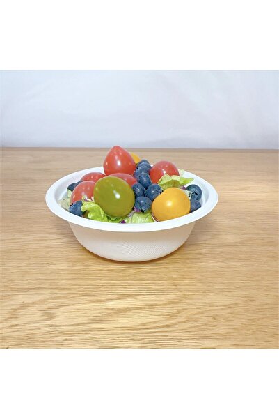 erorex 18 Ounces 500Ml 50Pcs Nature 100% Compostable Paper Disposable Bowls Made Bagasse Fibers Eco