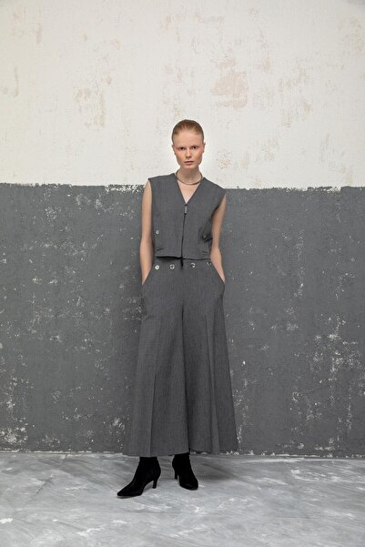 KAMEYA FERMUARLI KONTRAST YELEK 26W70806