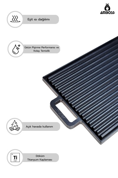 Amboss Elegance 17 Parça Döküm Tencere Tava Sahan Çeyiz Seti