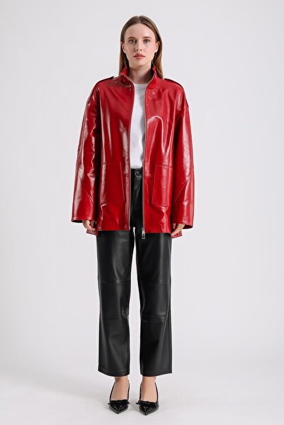 MQ Leather Maroquin Leather Juliet kadın Deri Mont