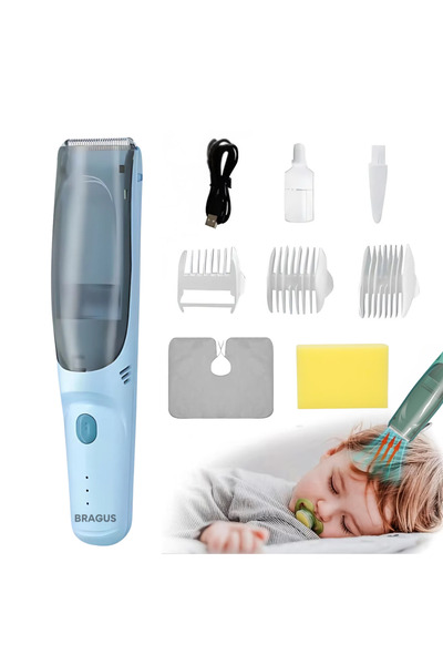 BRAGUS Aparat de tuns bebelusi, silentios, rezistent la apa IPX7, reincarcabi...