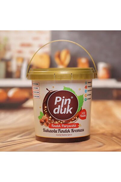 Pinduk Fındık Parçacıklı Kakaolu Fındık Kreması 900 gr