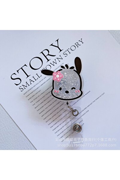 Choice1 D Sanrio Hello Kitty Kuromi Retractable Badge Reel Kawaii Cinnamoroll Nurse Doctor Card Holder Offi.