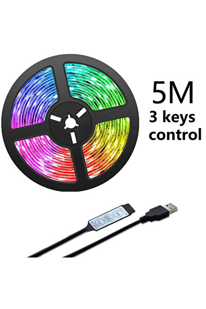 Choice1 3 مفاتيح - 5 أمتار 20 مترًا RGB 5050 LED لوحة خلفية للتلفزيون إضاءة زخرفية مع إضاءة خلفية LED للتلفزيون مصابيح LED للتلفزيون