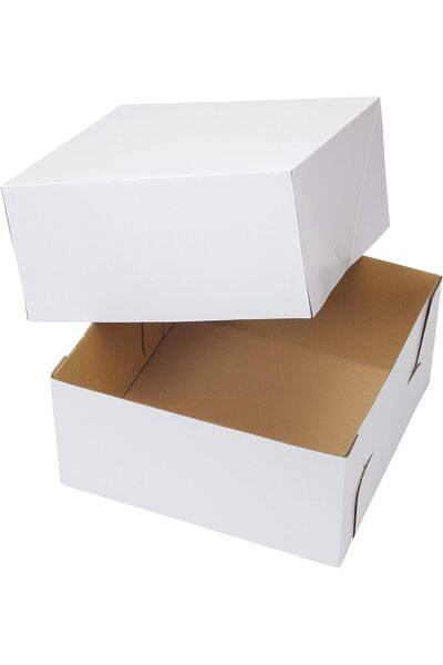 erorex Cake Boxes 2 Pieces, White