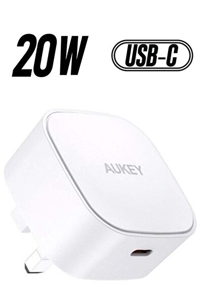 AUKEY شاحن حائط مينيما PD صغير الحجم بقوة 20 وات PA-Y25 أبيض