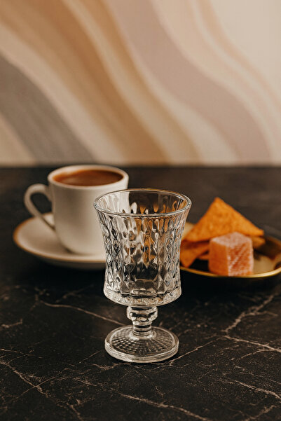 YzHome Set of 6 Crystal Glass Coffee and Water Glasses 85ml