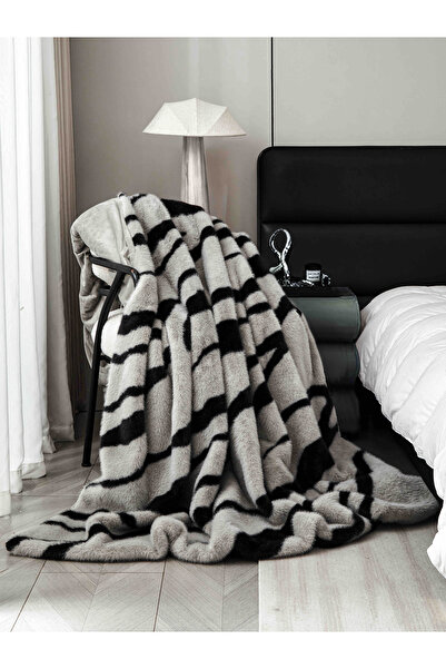 CHIRASO CHIRASO Duvet Set, Faux Mink Fur with Zipper 200x230cm, 2 Pillowcases 50x50cm, Double Bed