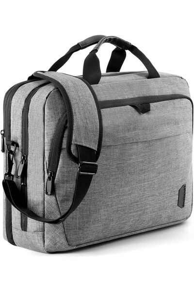 BAGSMART 17.3 Inch Laptop Bag, Expandable Briefcase for Men Women Anti Theft Computer Bag
