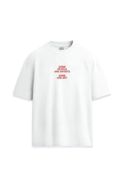 Darkia تي شيرت مريح للجنسين مطبوع عليه تصميم مكتوب عليه "بعض الأشخاص هم فنانون".