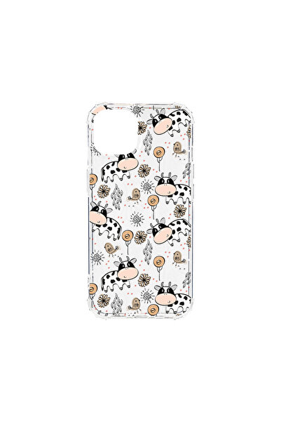 bestcase Удароустойчив калъф за Apple iPhone 13 Mini, модел „крава“, AS 1434