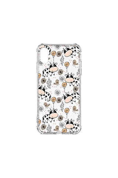 bestcase Carcasă spate antișoc pentru Apple iPhone XR, model vacă, AS 1434