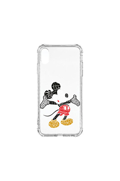 bestcase Αντικραδασμική θήκη πίσω για Apple iPhone XR, καλλιγραφία Mickey Mou...