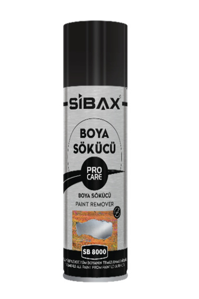 Sibax Boya Sökücü Sprey 400 ml | Solvent Bazlı, Vernik ve Yapıştırıcı Temizleyici SB8000