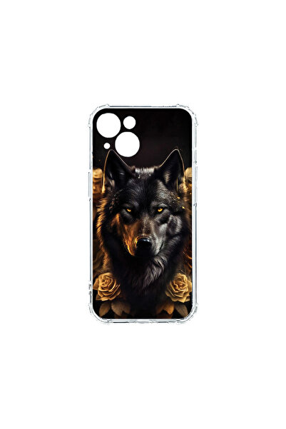 bestcase Carcasă spate antișoc pentru Apple iPhone 14, Golden Wolf, AS 1102
