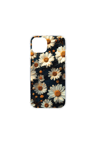 bestcase Carcasă spate antișoc pentru Apple iPhone 13 Mini, model 3D Daisy, A...
