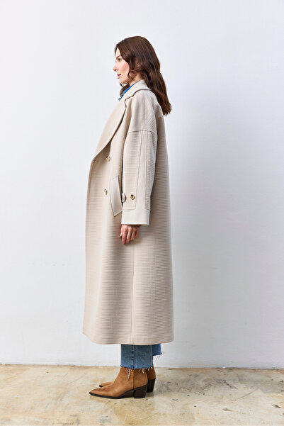 KENT Long Oversize Stone Color Coat