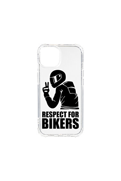 bestcase Удароустойчив калъф за Apple iPhone 13 Mini, Respect For Bikers, AS ...
