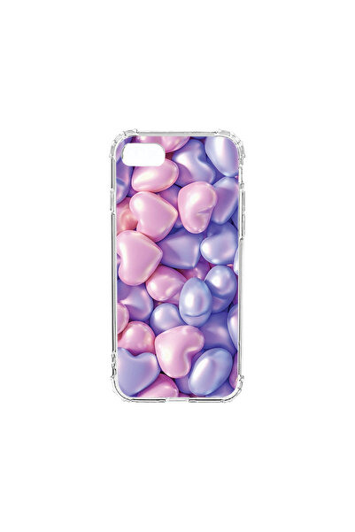 bestcase Carcasă spate antișoc pentru Apple iPhone SE 3 / SE 2 / 8 / 7, inimi...