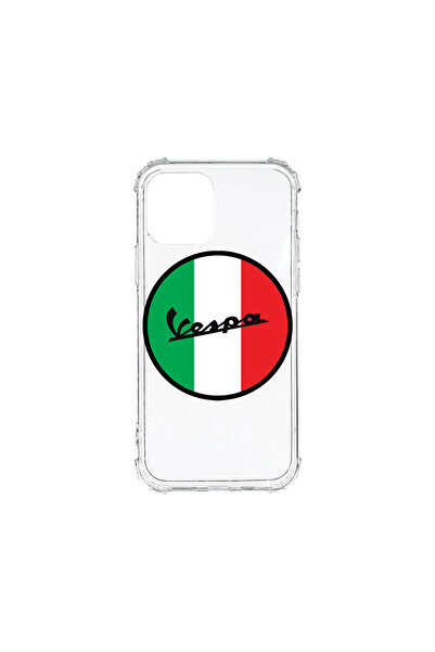 bestcase Carcasă spate antișoc pentru Apple iPhone 12 Mini, logo Vespa, AS 1708