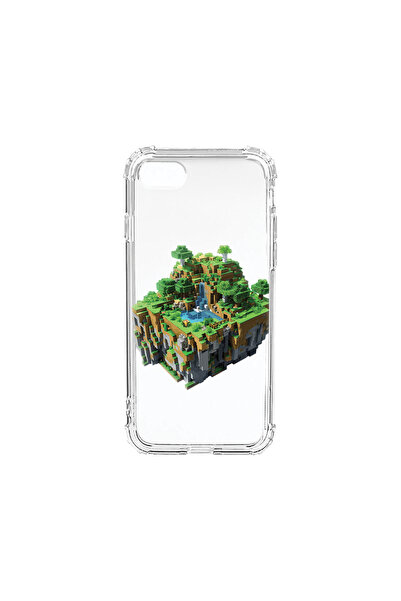 bestcase Carcasă spate antișoc pentru Apple iPhone SE 3 / SE 2 / 8 / 7, Minec...