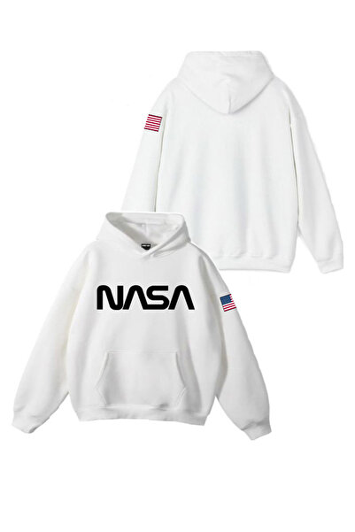 Sebesta Fashion سترة بقلنسوة من القطن بطبعة ناسا للموسم الجديد من SEBESTA FAS...