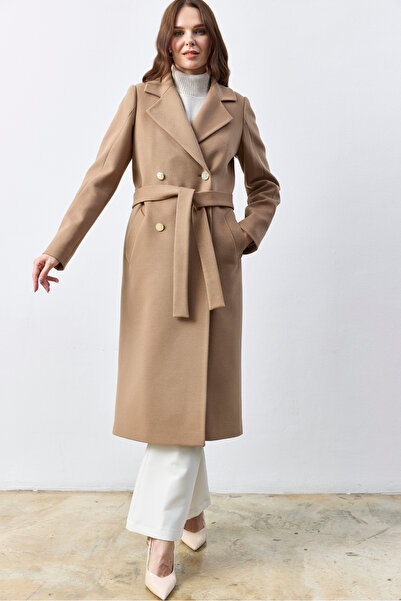 KENT Long Camel Stamp Coat