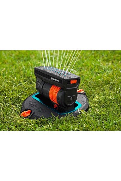 Gardena Aspersor, oscilant, raza de actiune 2-15 m, cu filtru de impuritati integrat, aria de udare regla...