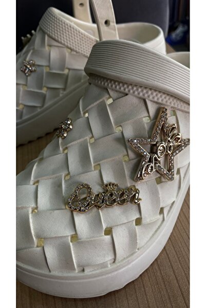 BLACK Off-White Stone Slippers