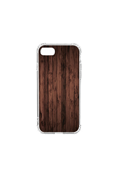 bestcase Carcasă spate antișoc pentru Apple iPhone SE 3 / SE 2 / 8 / 7, lemn ...