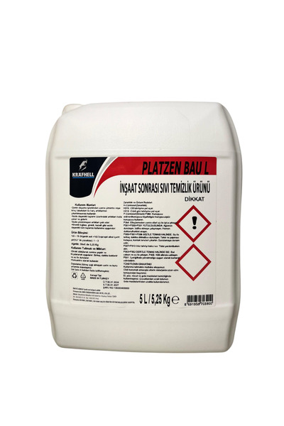KRAFHELL PLATZEN BAU L İnşaat Sonrası Sıvı Temizlik Sıvısı 5 L