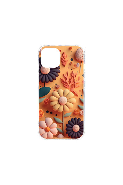 bestcase Αντικραδασμική θήκη πίσω μέρους για Apple iPhone 13, Happy Flowers, ...