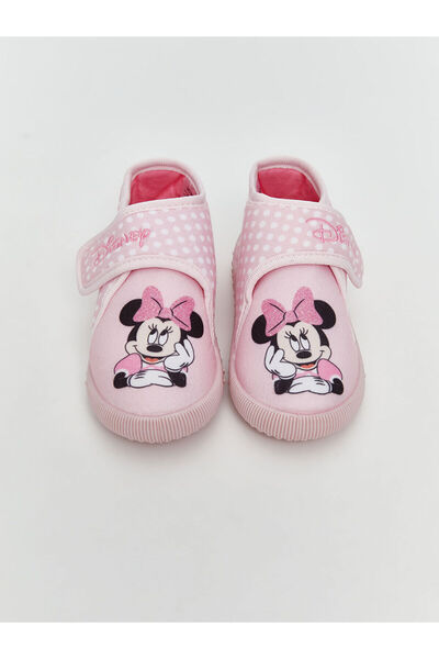LC Waikiki LCW STEPS YENİ SEZON Minnie Mouse Baskılı Kız Bebek Panduf