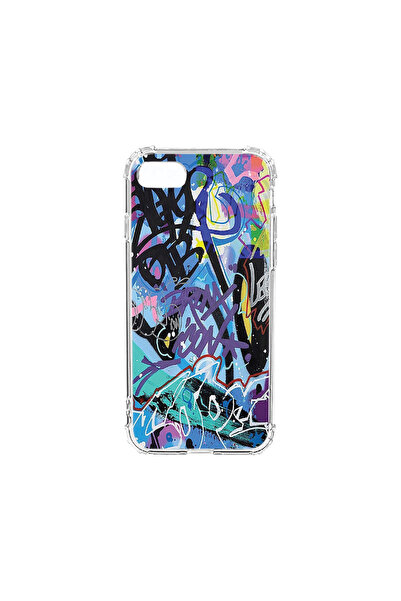 bestcase Carcasă spate antișoc pentru Apple iPhone SE 3 / SE 2 / 8 / 7, Graff...
