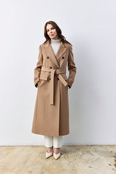KENT Classic Long Cashmere Camel Coat